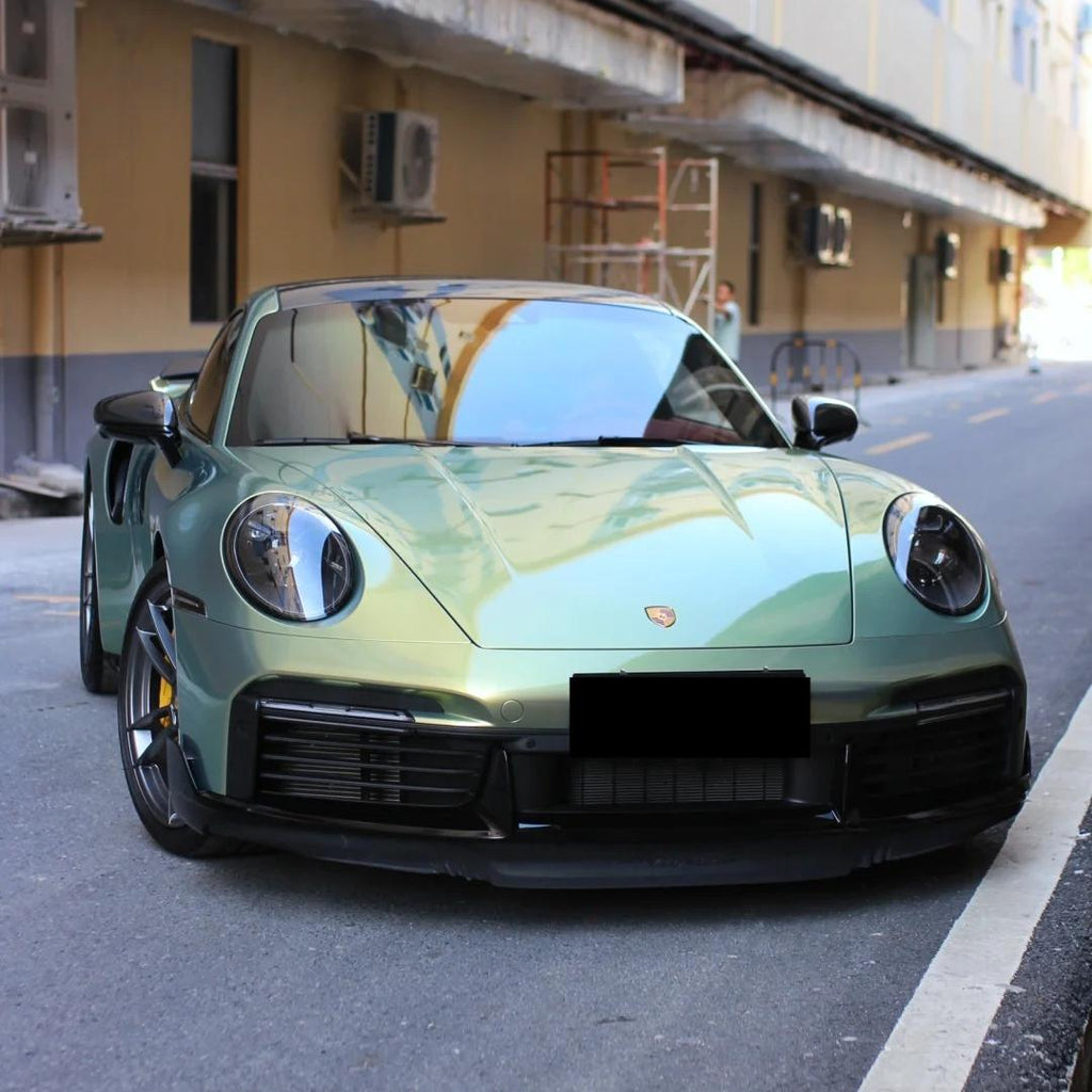 Gloss Chameleon Color Shift Urban Bamboo Car Vinyl Wrap PET Porsche product image 13 - Veloro color shift vinyl wrap
