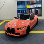 Gloss Coral Orange Car Vinyl Wrap PET product image 7 - Veloro gloss vinyl wrap
