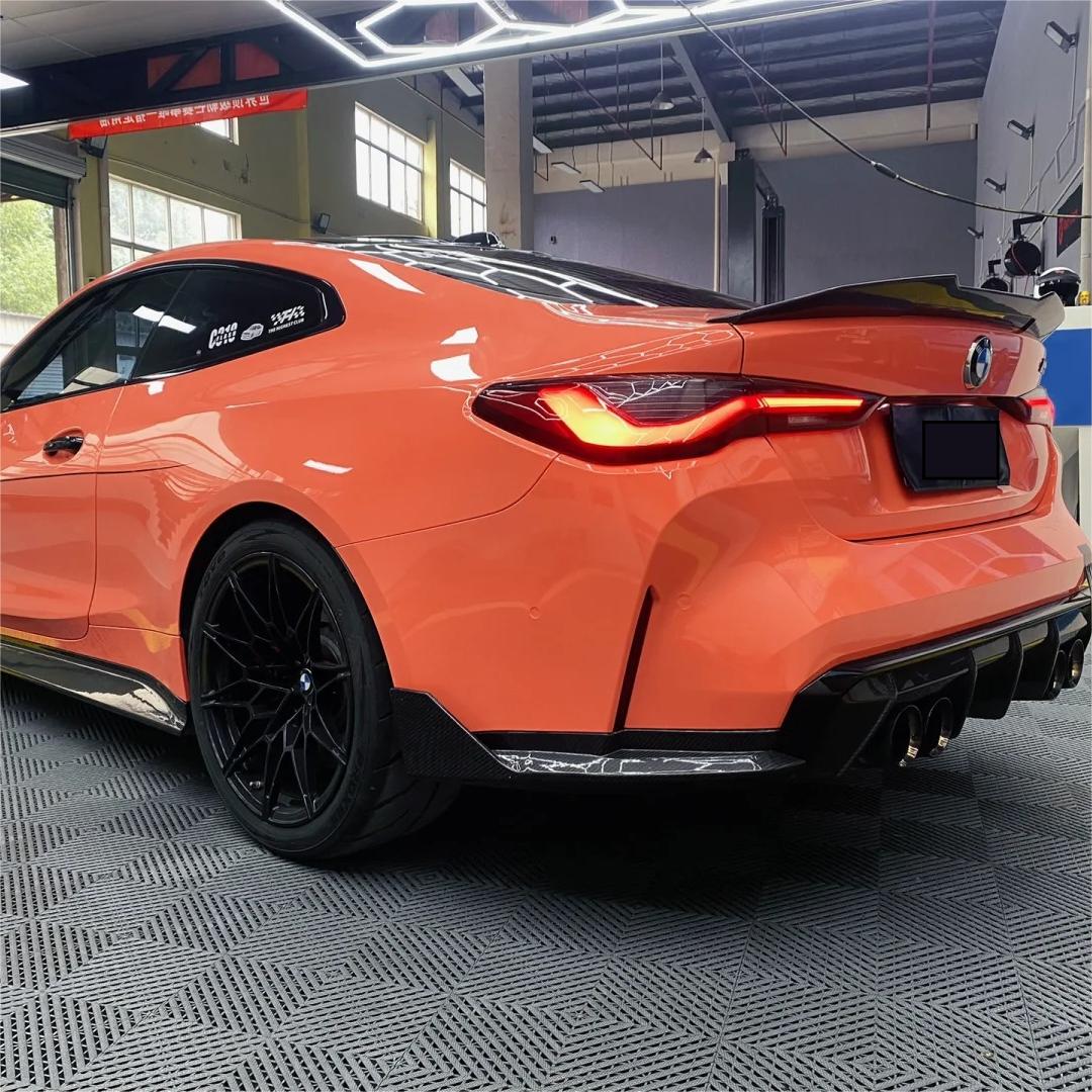 Gloss Coral Orange Car Vinyl Wrap PET product image 10 - Veloro gloss vinyl wrap