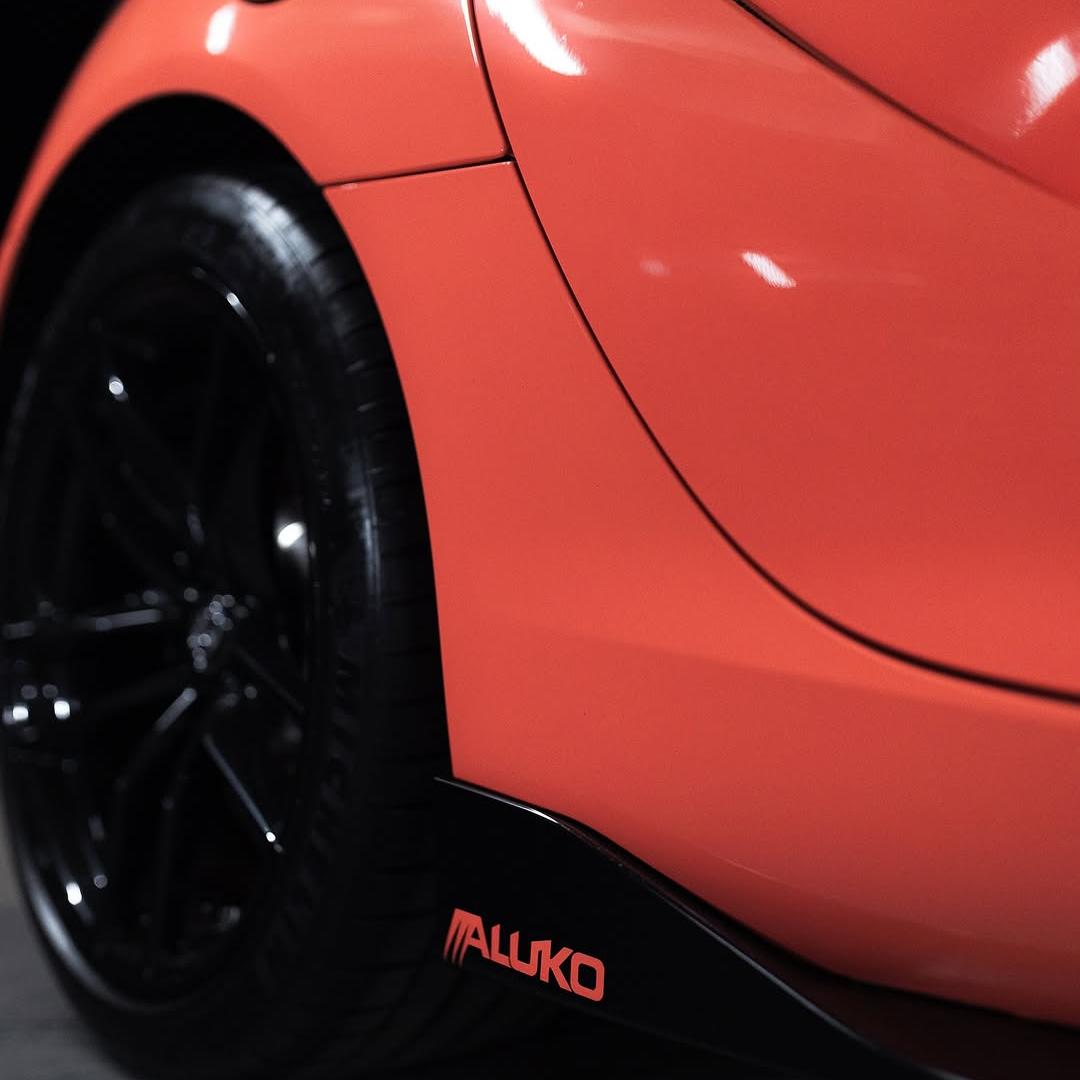 Gloss Coral Orange Car Vinyl Wrap PET product image 6 - Veloro gloss vinyl wrap