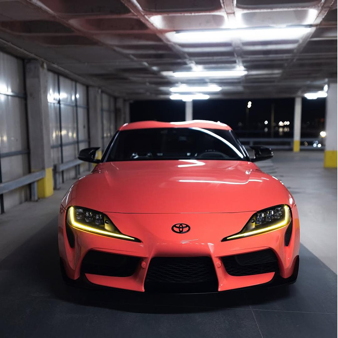 Gloss Coral Orange Car Vinyl Wrap PET product image 5 - Veloro gloss vinyl wrap