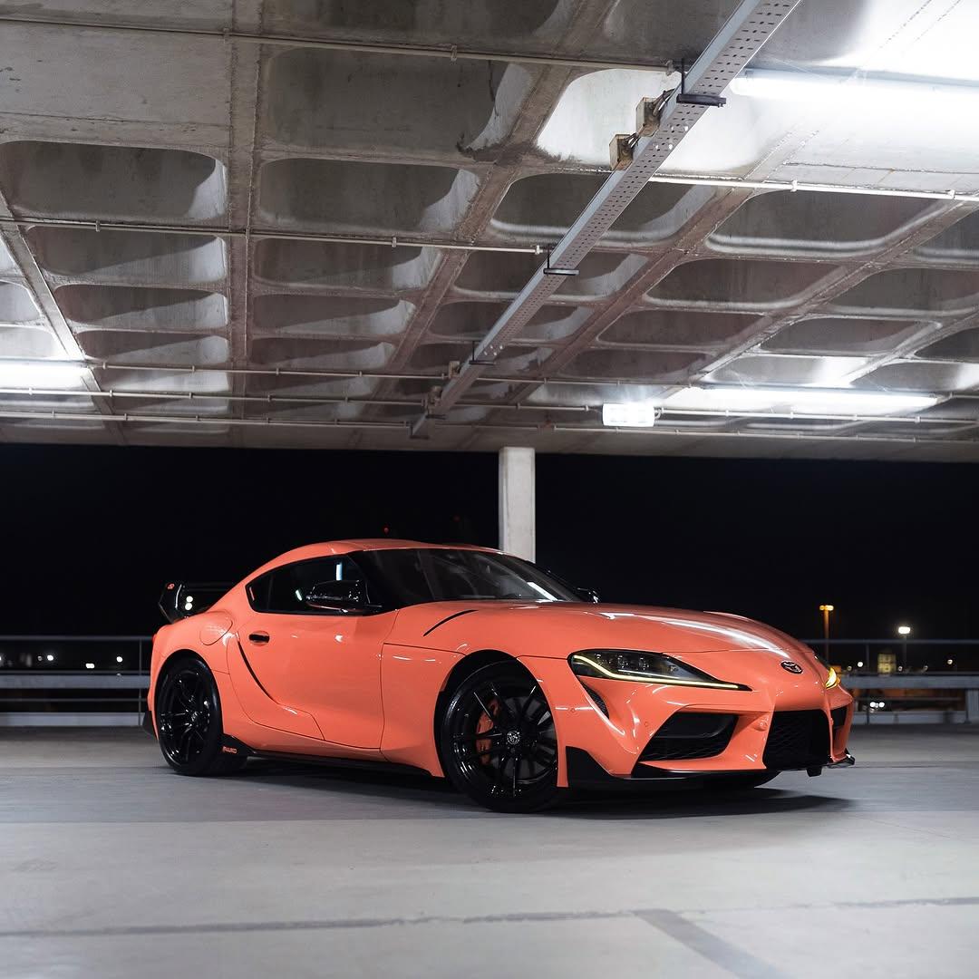 Gloss Coral Orange Car Vinyl Wrap PET product image 3 - Veloro gloss vinyl wrap
