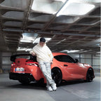 Gloss Coral Orange Car Vinyl Wrap PET product image 2 - Veloro gloss vinyl wrap