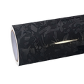 Gloss Cracks Black Forged Carbon Fiber Car Vinyl Wrap PET