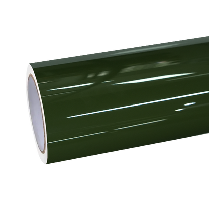 Gloss Crystal Army Green Car Vinyl Wrap PET