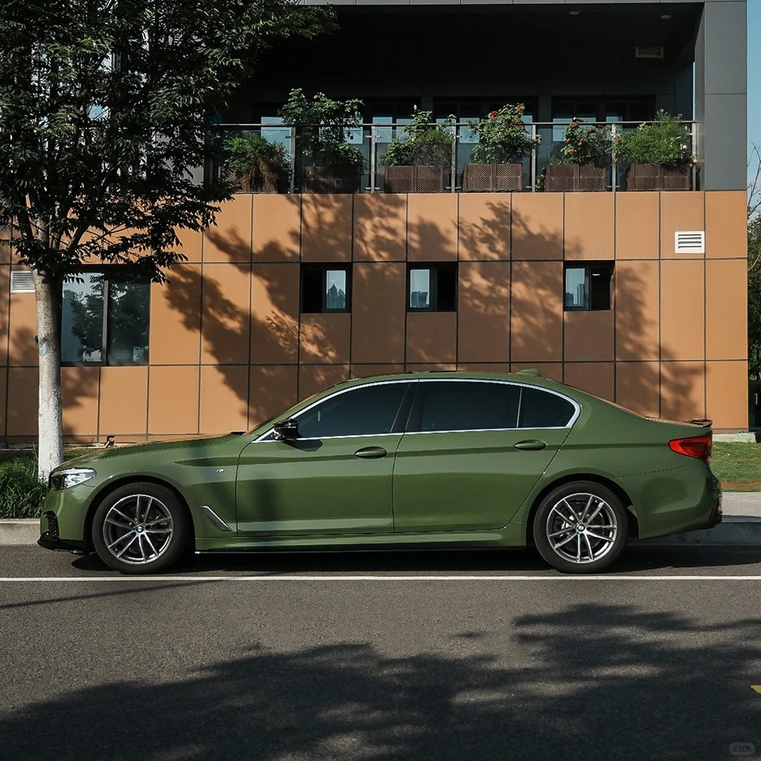 Gloss Crystal Army Green Car Vinyl Wrap PET product image 2 - Veloro gloss vinyl wrap