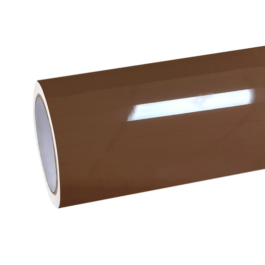 Gloss Crystal Caramel Brown Car Vinyl Wrap PET