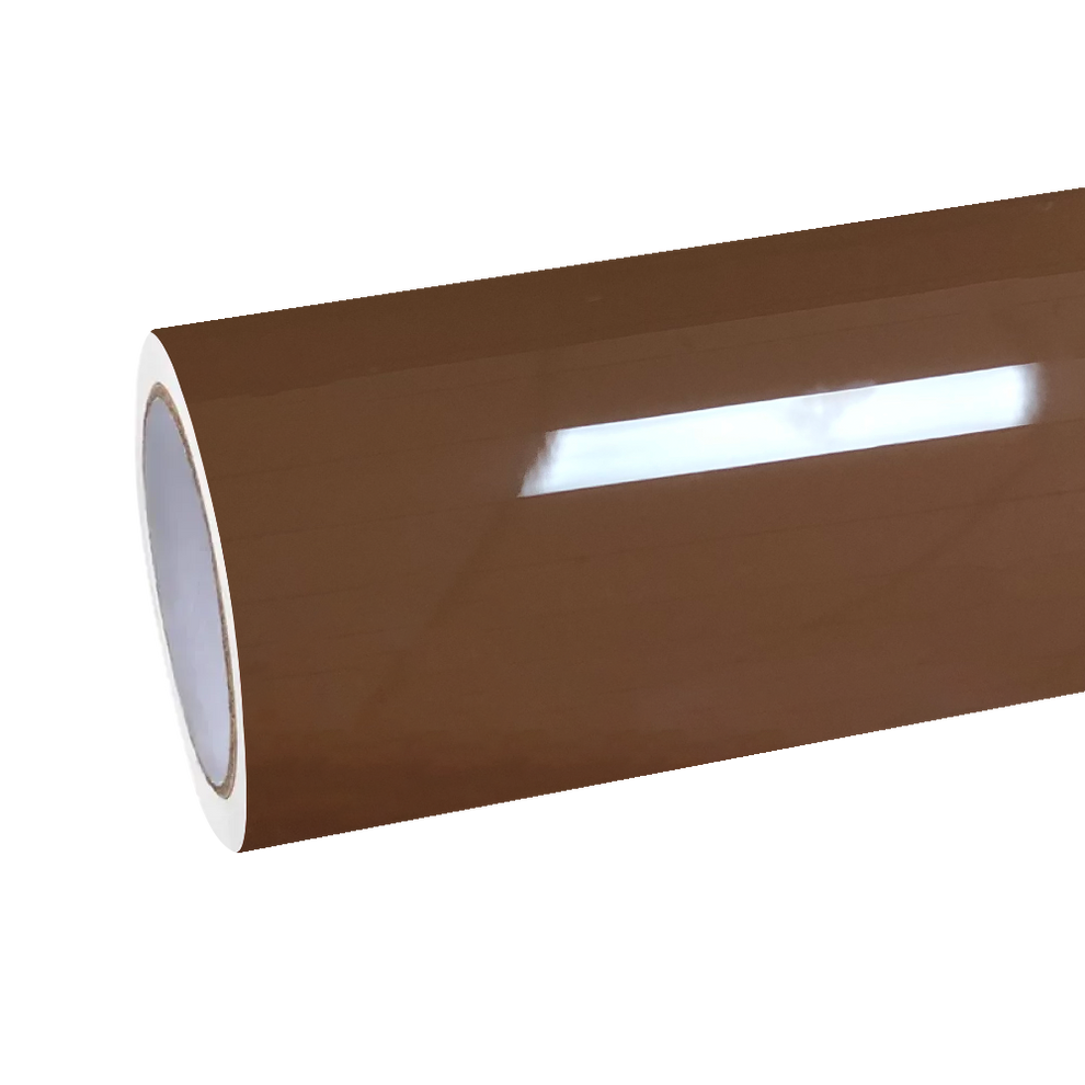 Gloss Crystal Caramel Brown Car Vinyl Wrap PET