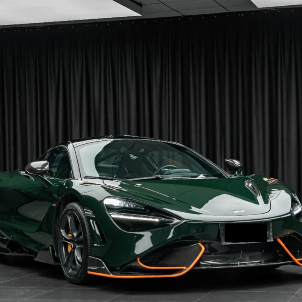 Gloss Crystal Dark Green Car Vinyl Wrap PET product image 8 - Veloro gloss vinyl wrap