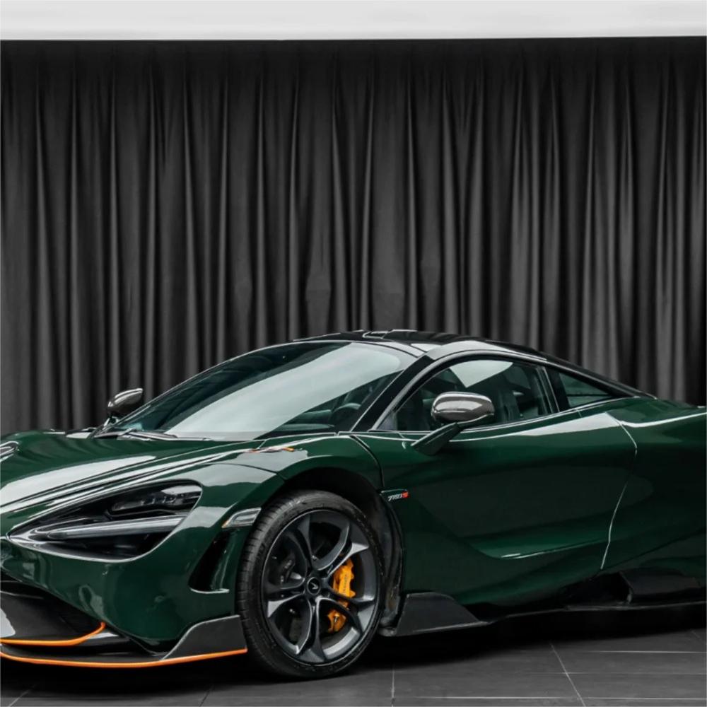 Gloss Crystal Dark Green Car Vinyl Wrap PET product image 7 - Veloro gloss vinyl wrap