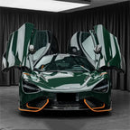 Gloss Crystal Dark Green Car Vinyl Wrap PET product image 2 - Veloro gloss vinyl wrap