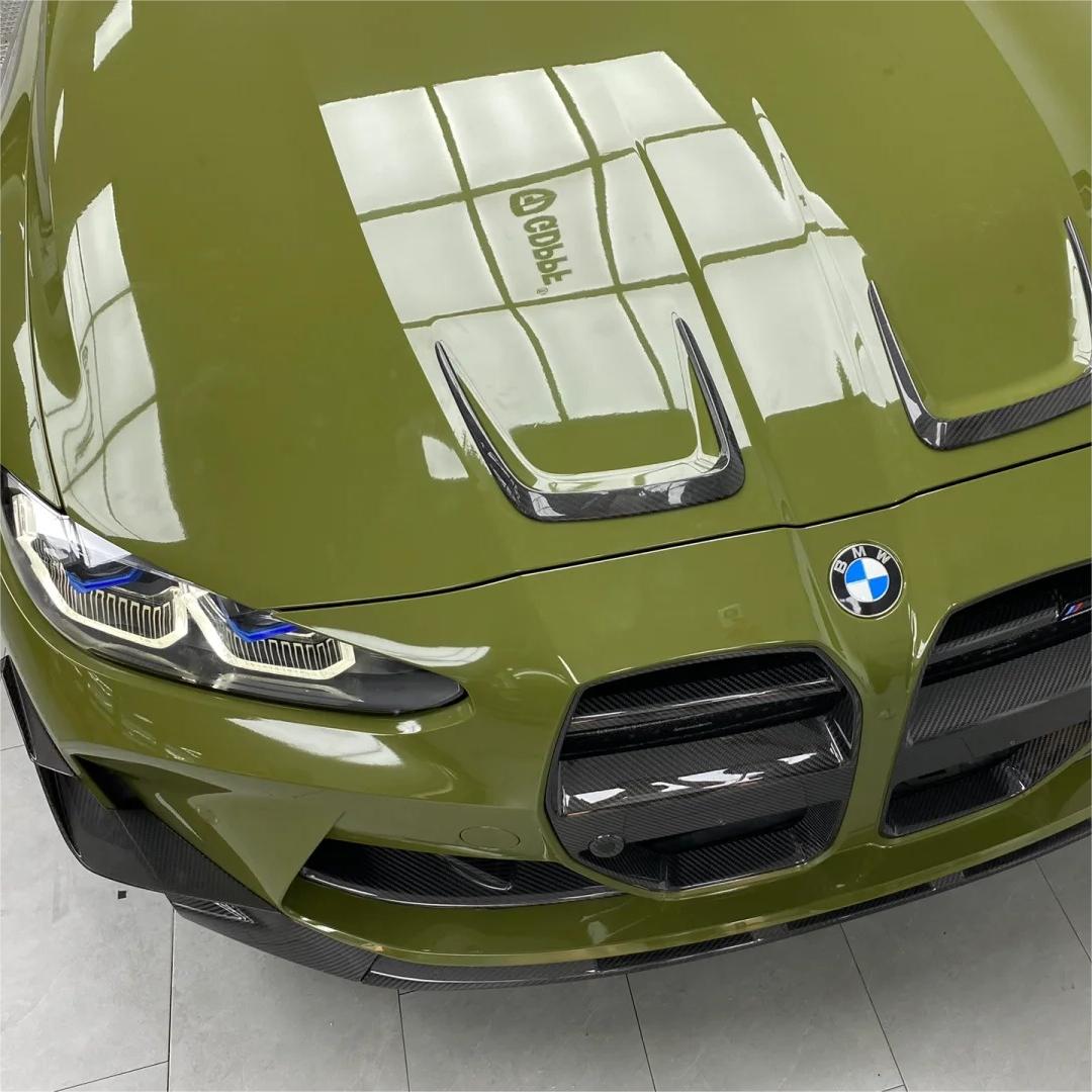 Gloss Crystal Fir Green Car Vinyl Wrap product image 4 - Veloro gloss vinyl wrap