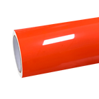 Gloss Crystal Fire Orange Car Vinyl Wrap PET