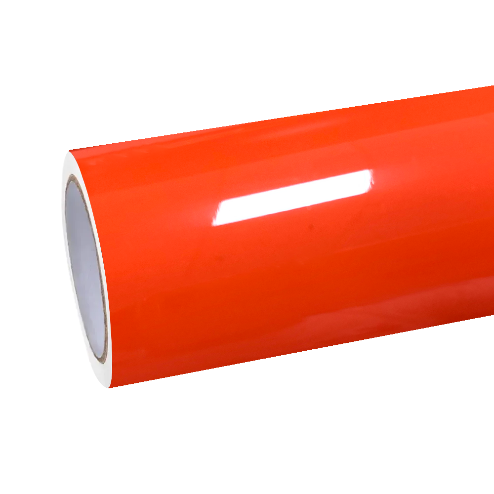 Gloss Crystal Fire Orange Car Vinyl Wrap PET