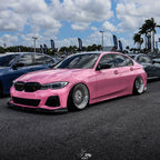 Gloss Crystal Light Pink Car Vinyl Wrap PET product image 4 - Veloro gloss vinyl wrap
