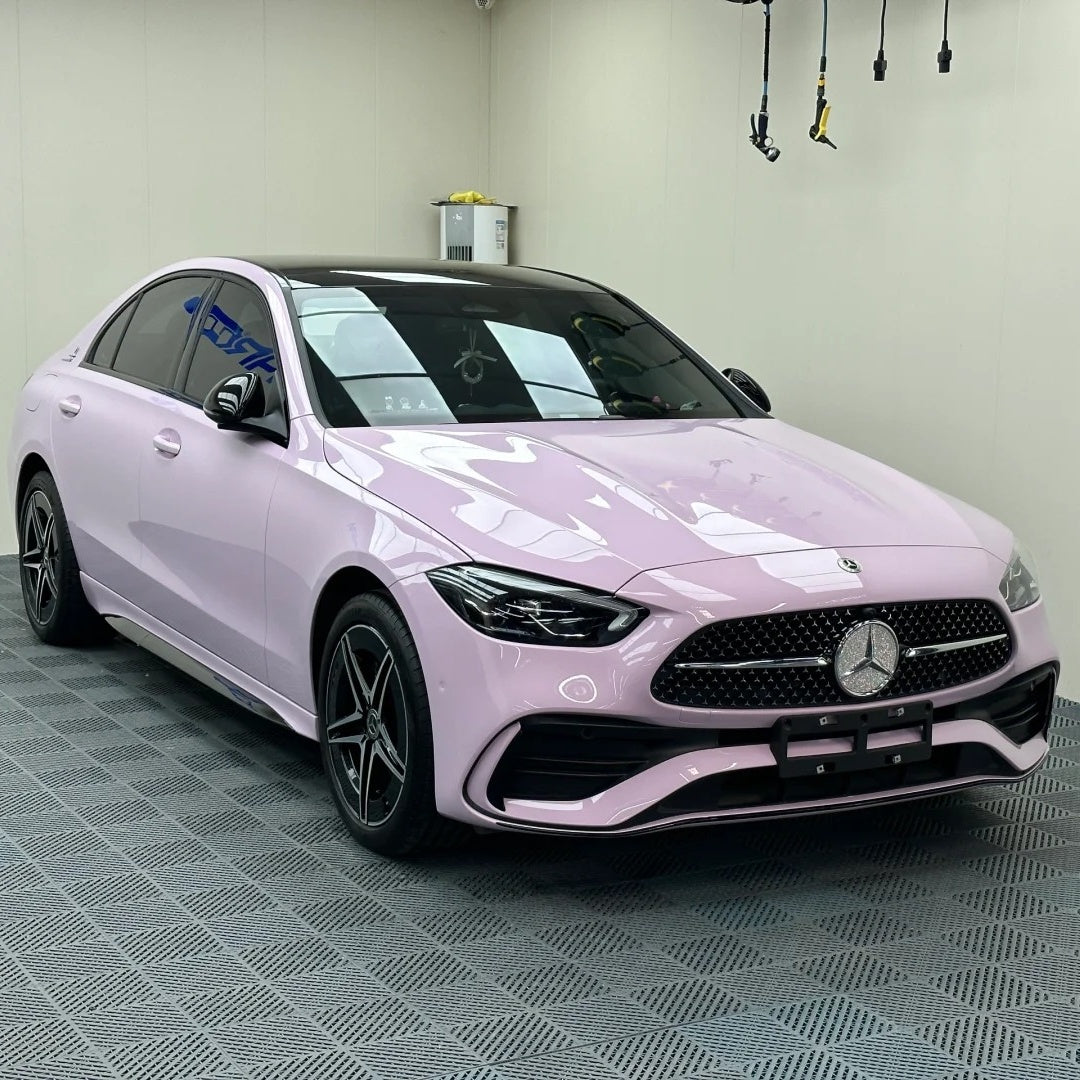 Gloss Crystal Lilac Purple Car Vinyl Wrap PET product image 4 - Veloro gloss vinyl wrap