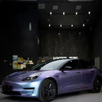 Gloss Metallic Chameleon Grey Purple Car Vinyl Wrap PET product image 7 - Veloro color shift vinyl wrap