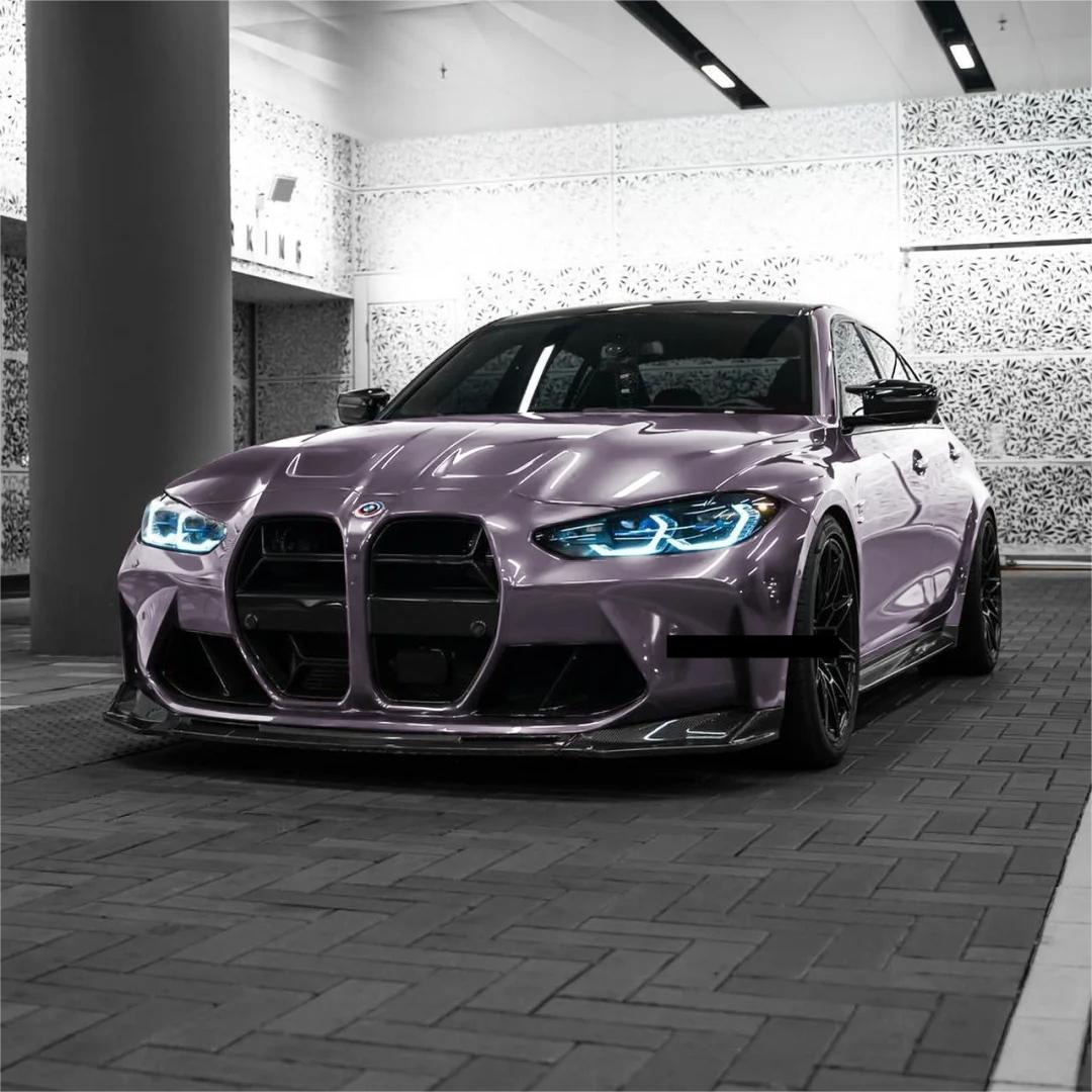 Gloss Crystal Midsummer Purple Car Vinyl Wrap PET product image 10 - Veloro gloss vinyl wrap