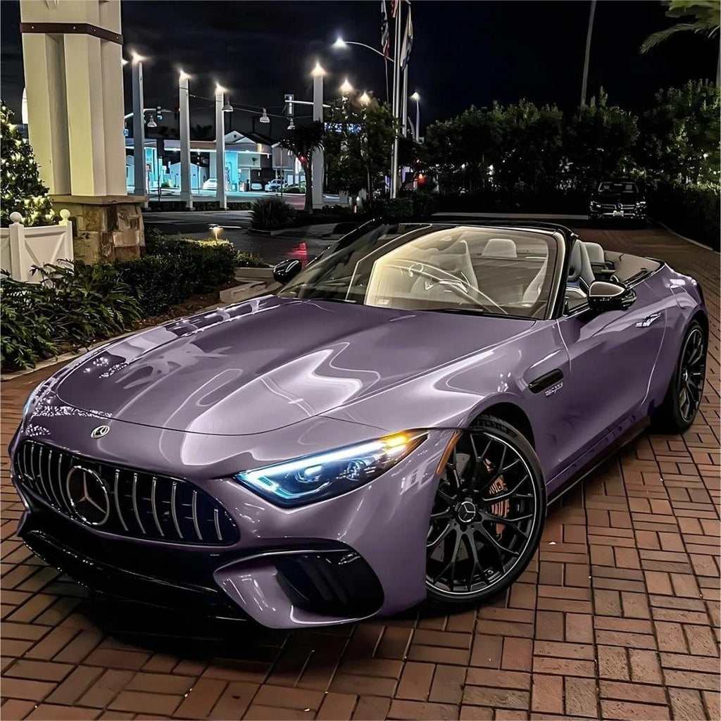 Gloss Crystal Midsummer Purple Car Vinyl Wrap PET product image 2 - Veloro gloss vinyl wrap