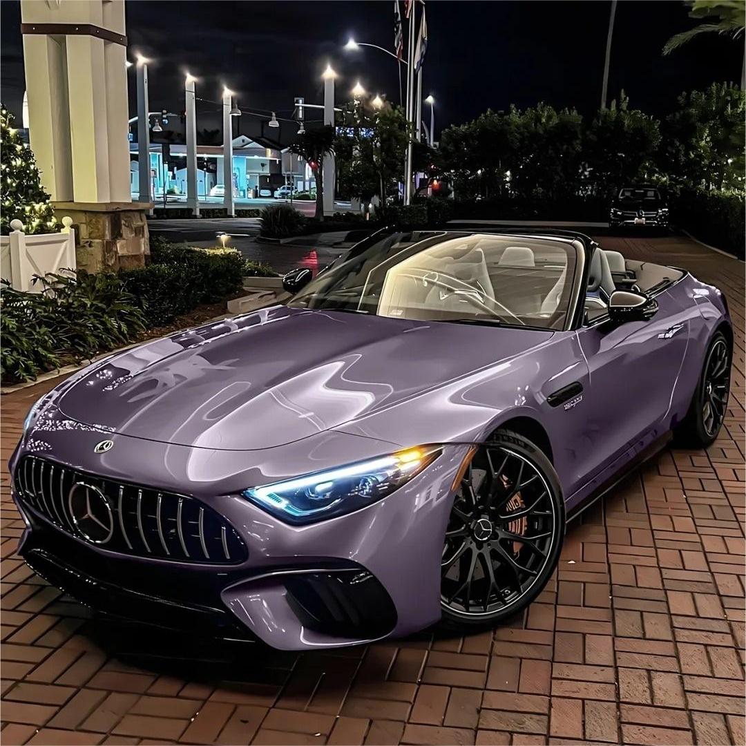 Gloss Crystal Midsummer Purple Car Vinyl Wrap PET product image 2 - Veloro gloss vinyl wrap