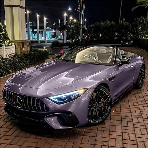Gloss Crystal Midsummer Purple Car Vinyl Wrap PET product image 2 - Veloro gloss vinyl wrap