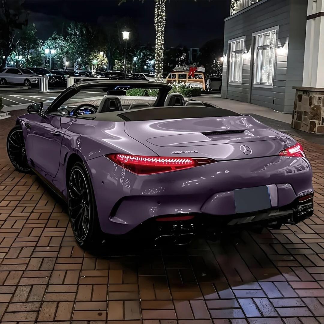 Gloss Crystal Midsummer Purple Car Vinyl Wrap PET product image 3 - Veloro gloss vinyl wrap