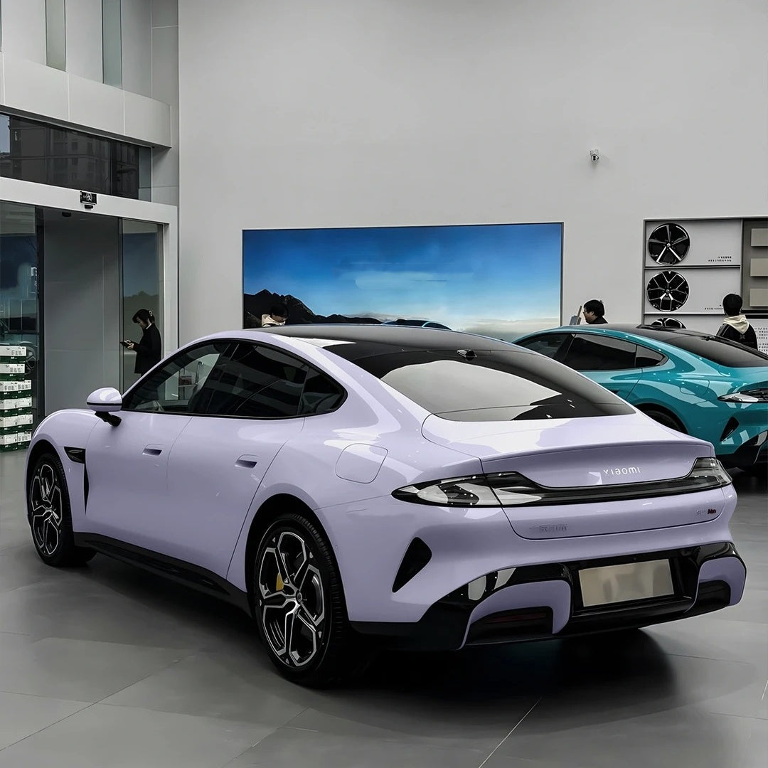 Gloss Crystal Misty Purple Car Vinyl Wrap PET product image 4 - Veloro gloss vinyl wrap