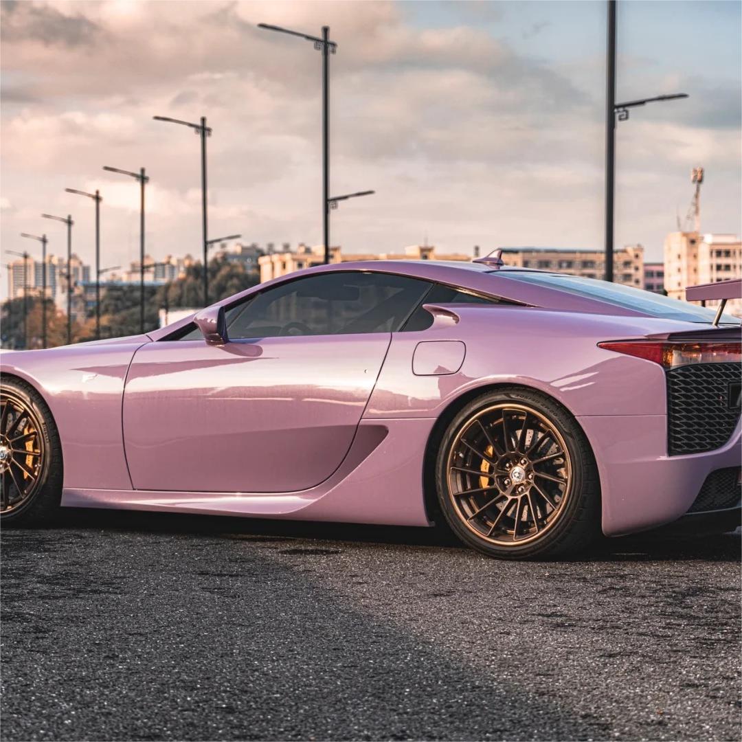 Gloss Crystal Negroni Purple Car Vinyl Wrap PET product image 14 - Veloro gloss vinyl wrap