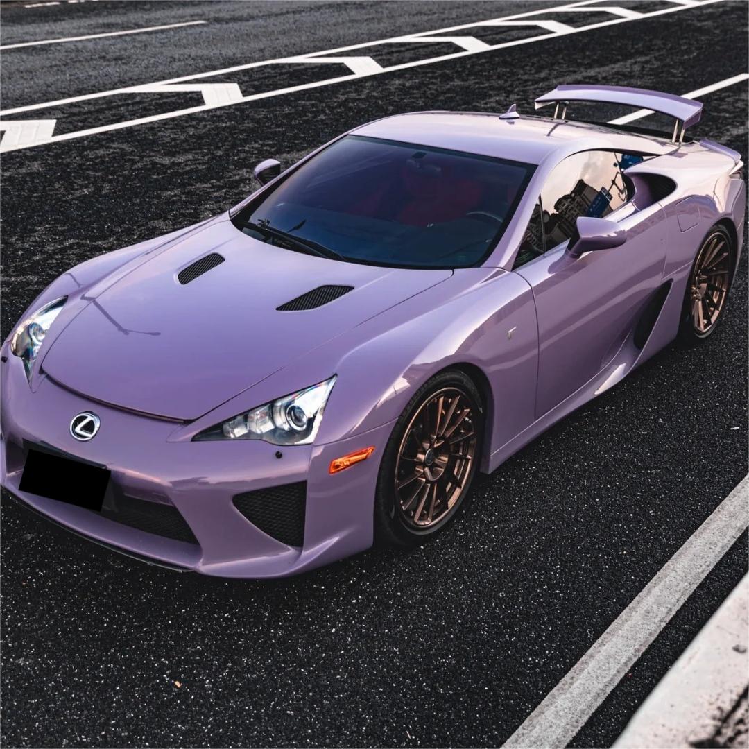 Gloss Crystal Negroni Purple Car Vinyl Wrap PET product image 3 - Veloro gloss vinyl wrap