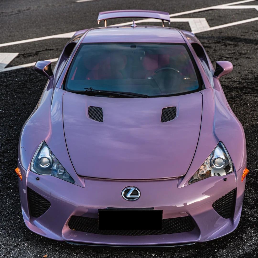 Gloss Crystal Negroni Purple Car Vinyl Wrap PET product image 8 - Veloro gloss vinyl wrap