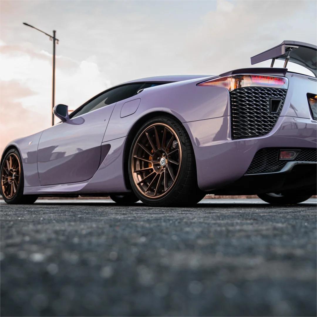 Gloss Crystal Negroni Purple Car Vinyl Wrap PET product image 6 - Veloro gloss vinyl wrap