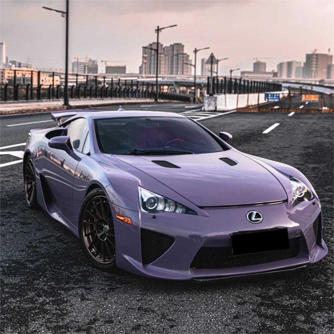 Gloss Crystal Negroni Purple Car Vinyl Wrap PET product image 2 - Veloro gloss vinyl wrap