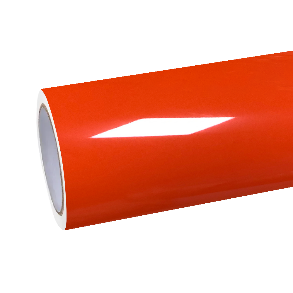 Gloss Crystal Orange Car Vinyl Wrap PET