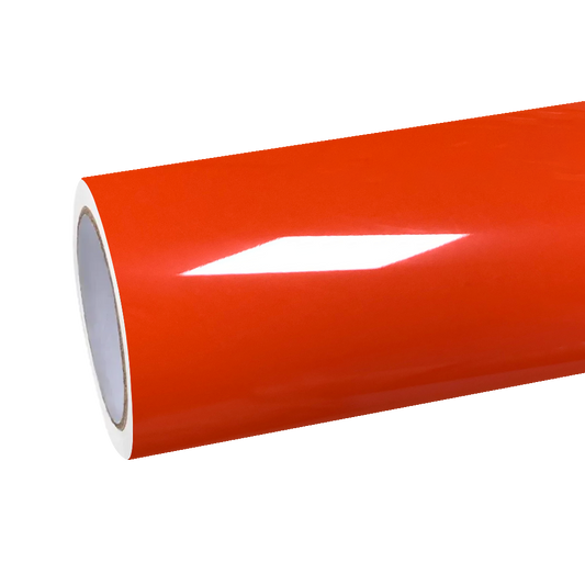 Gloss Crystal Orange Car Vinyl Wrap PET