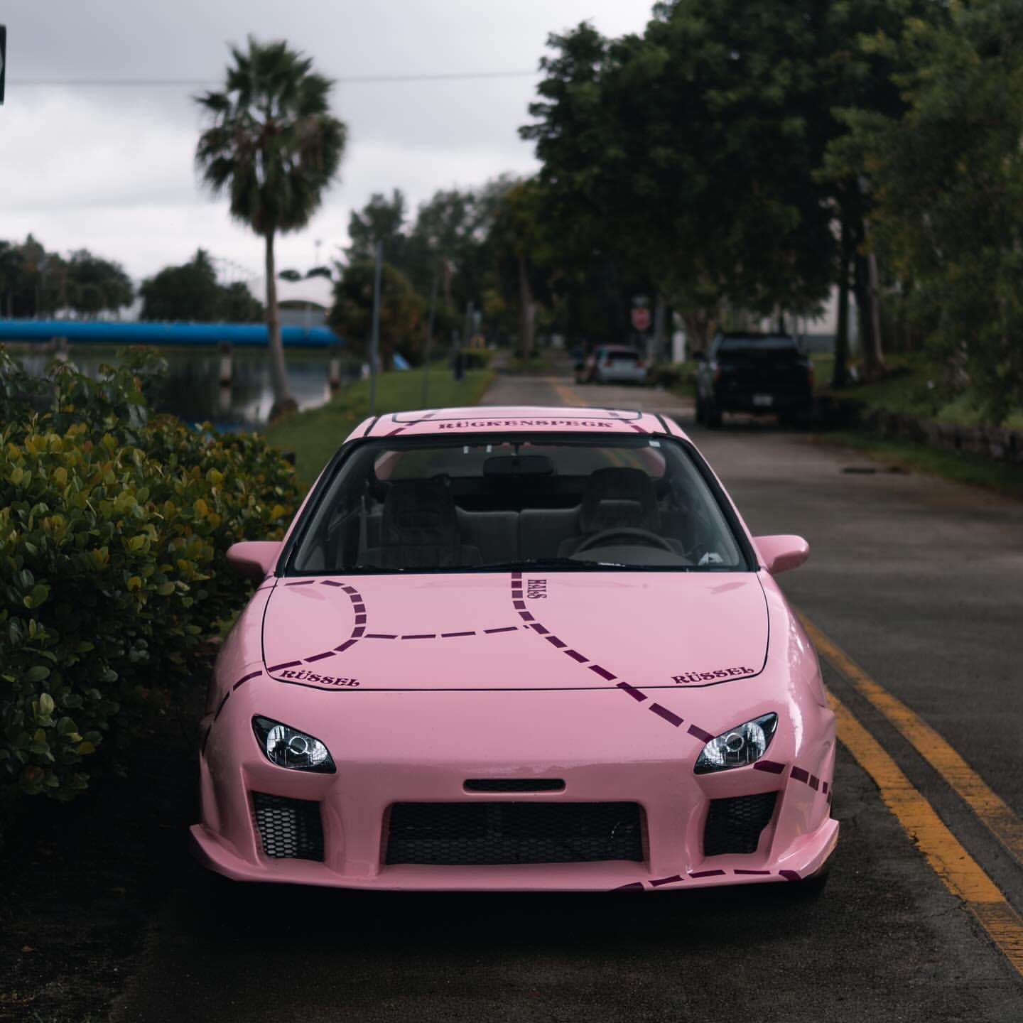 Gloss Peach Pink Custom Design Car Vinyl Wrap product image 2 - Veloro gloss vinyl wrap