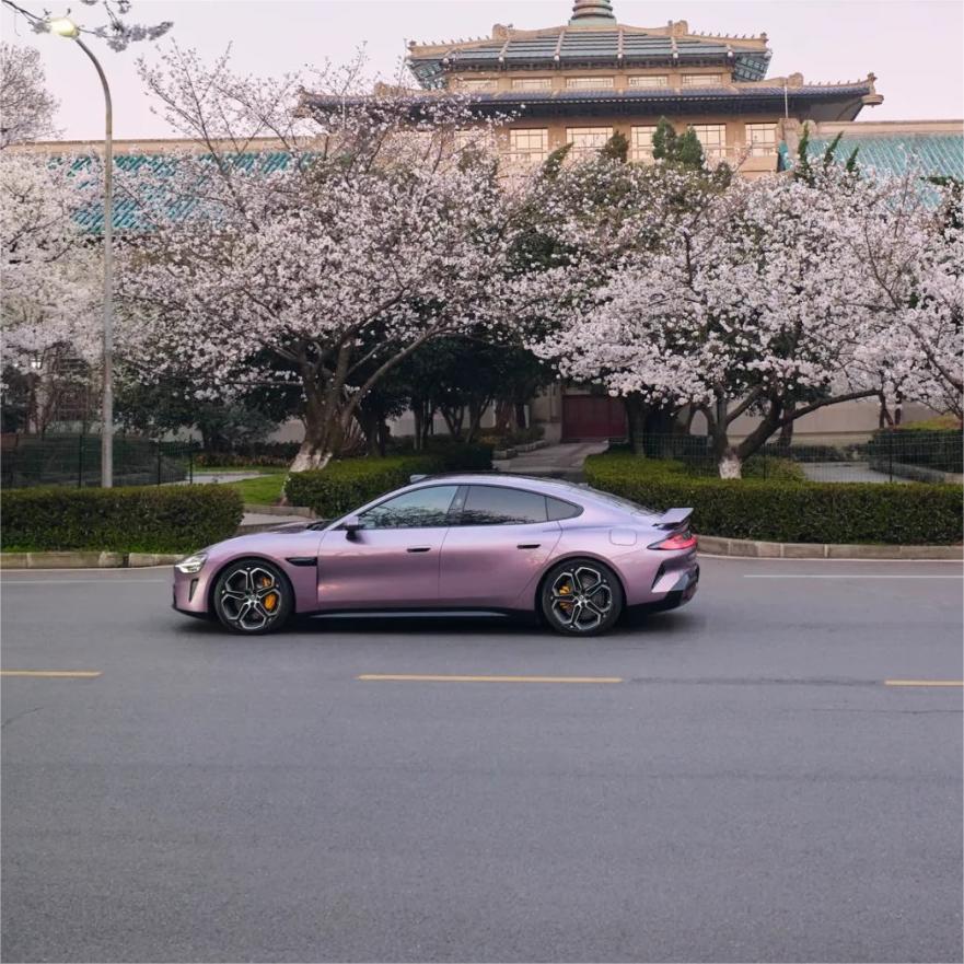 Gloss Crystal Sunshine Purple Car Vinyl Wrap PET product image 3 - Veloro gloss vinyl wrap