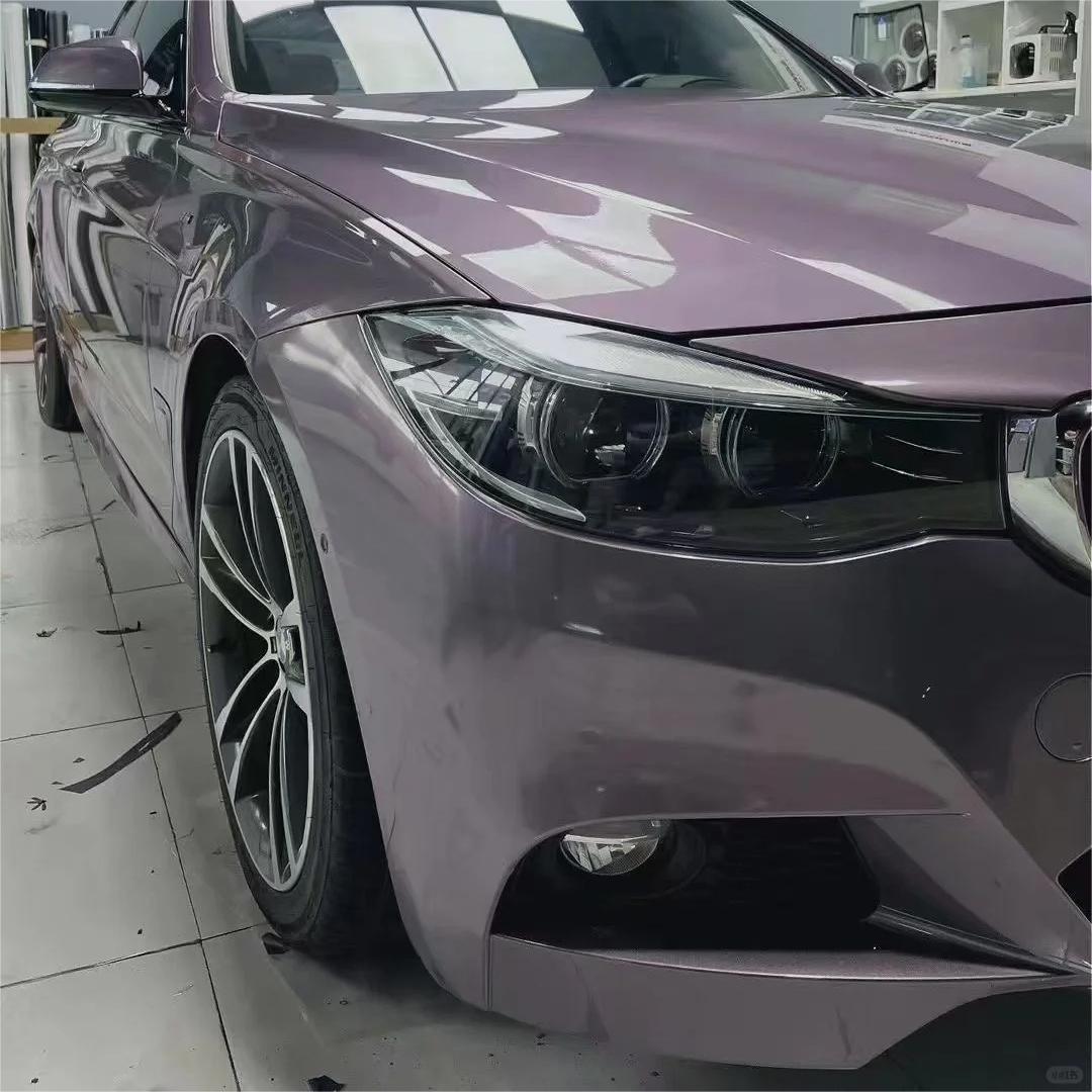 Gloss Crystal Sunshine Purple Car Vinyl Wrap PET product image 5 - Veloro gloss vinyl wrap