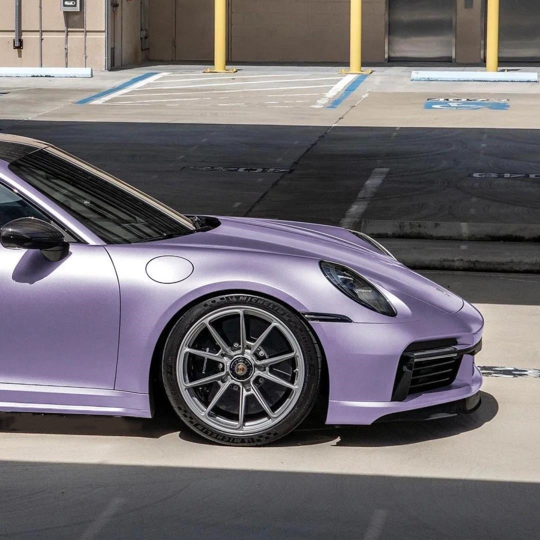 Gloss Liquid Victoria Purple Car Vinyl Wrap PET product image 6 - Veloro gloss vinyl wrap