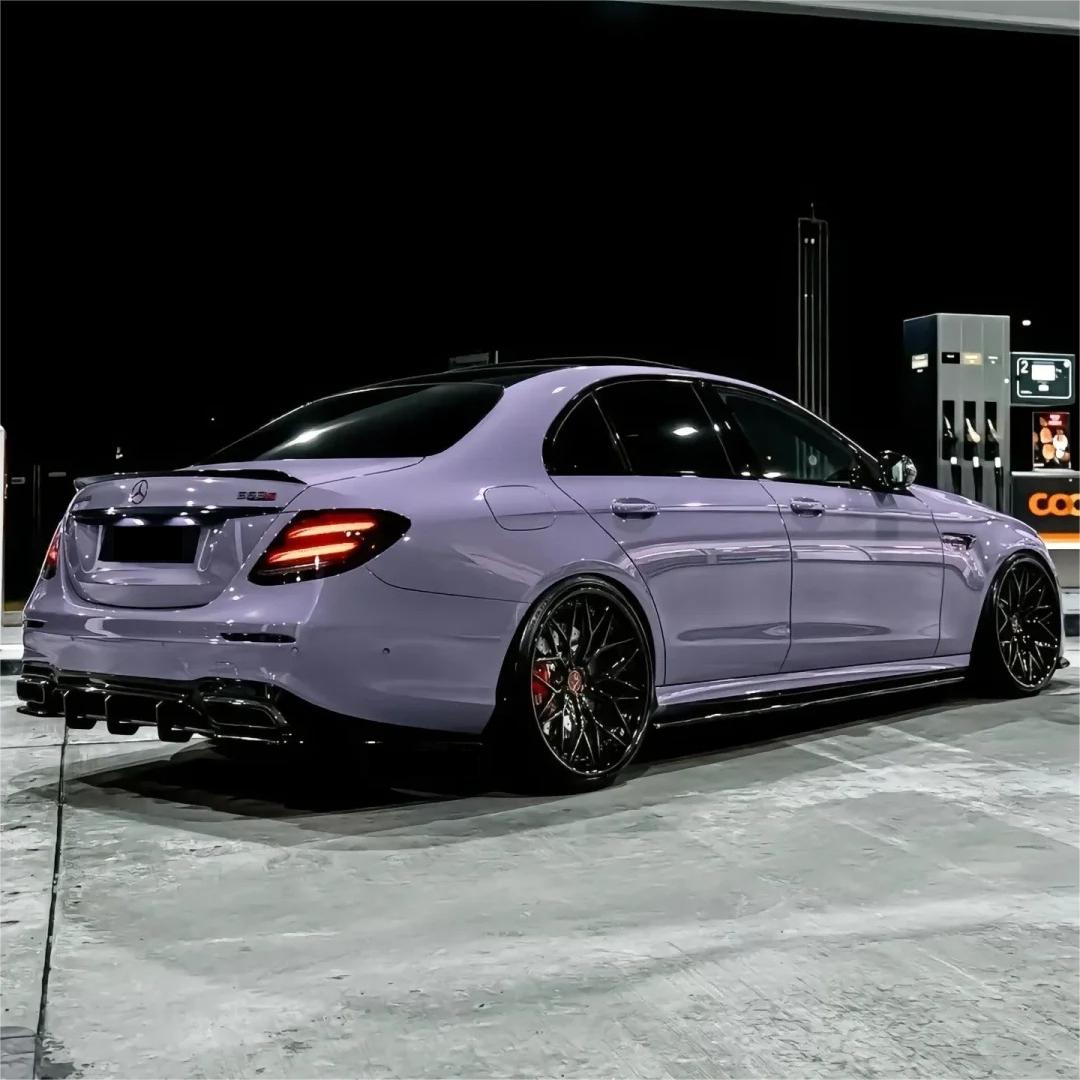 Gloss Crystal Victoria Secret Purple Car Vinyl Wrap PET product image 14 - Veloro gloss vinyl wrap