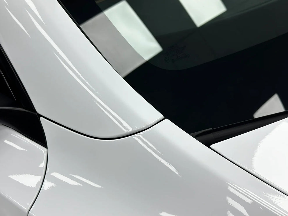 Gloss Crystal White Car Vinyl Wrap PET product image 10 - Veloro gloss vinyl wrap
