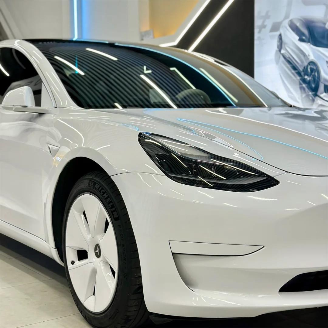Gloss Crystal White Car Vinyl Wrap PET product image 6 - Veloro gloss vinyl wrap