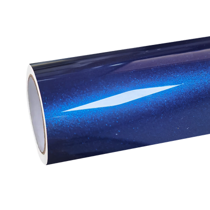 Gloss Metallic Dark Blue Audi Navarre Blue Car Vinyl Wrap PET