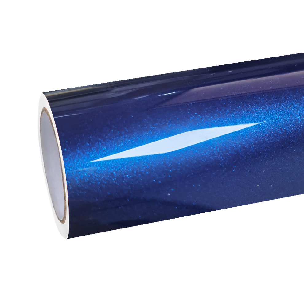 Gloss Metallic Dark Blue Audi Navarre Blue Car Vinyl Wrap PET