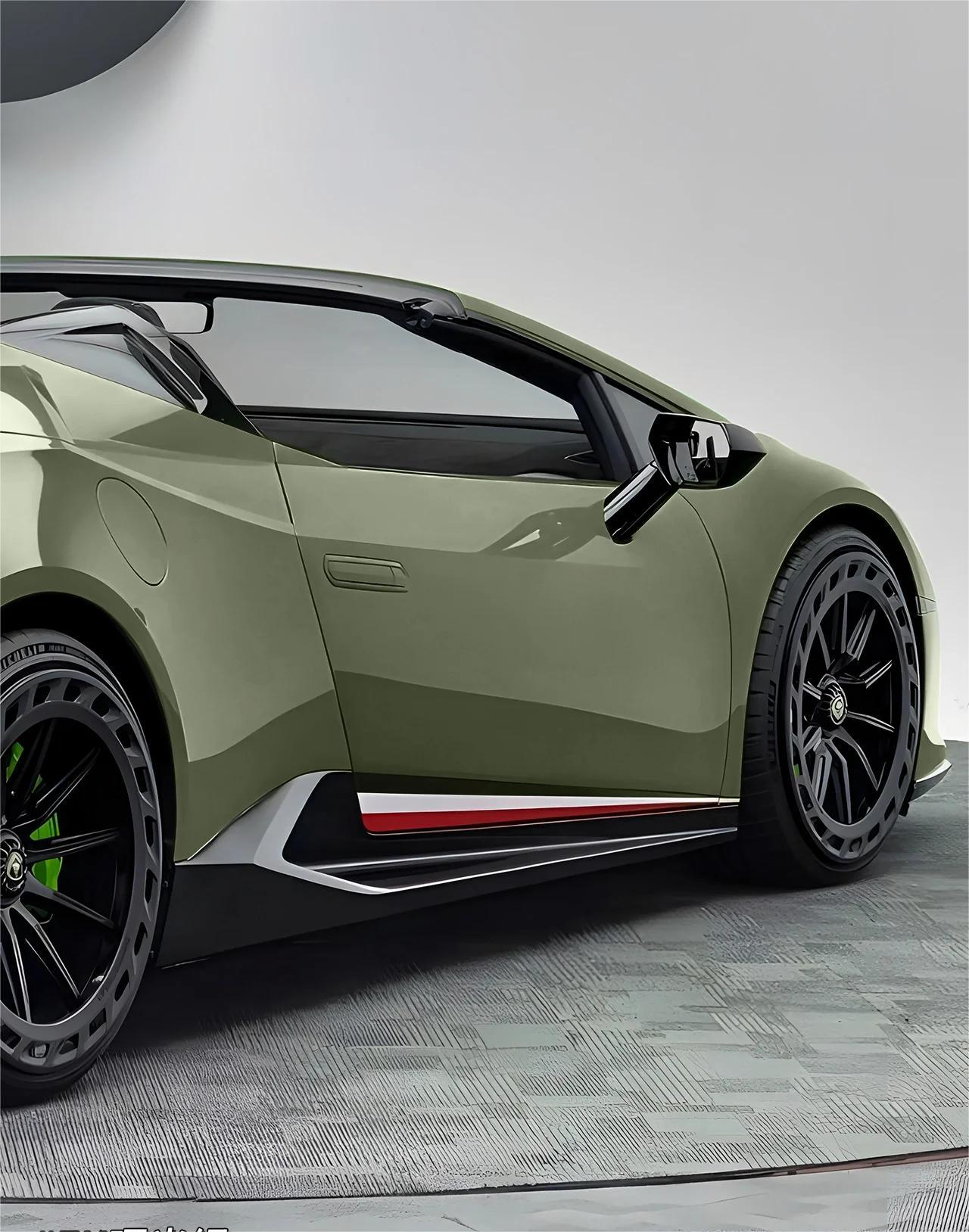 Gloss Dawn Green Car Vinyl Wrap PET product image 5 - Veloro gloss vinyl wrap