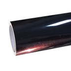 Gloss Diamond Chameleon Black Red Vinyl Wrap