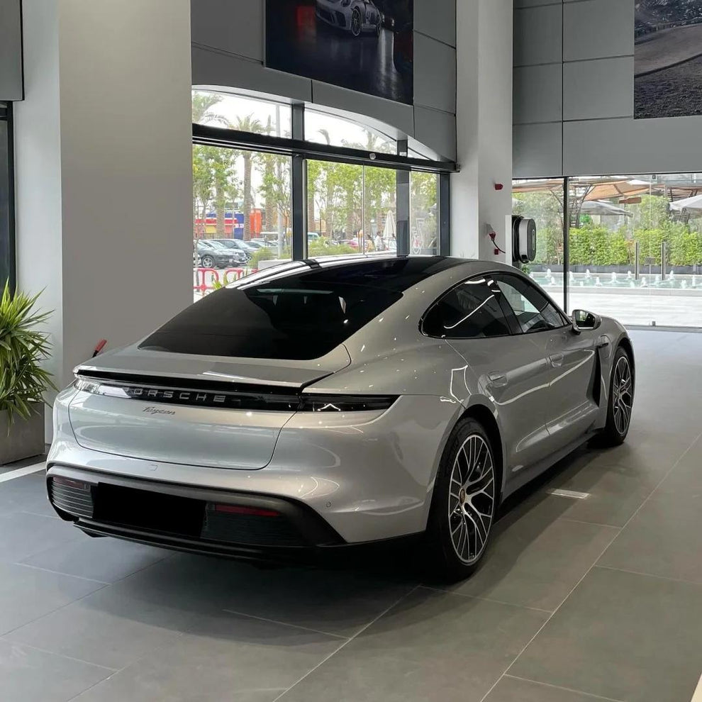 Gloss Dolomite Grey Car Vinyl Wrap Porsche product image 7 - Veloro gloss vinyl wrap
