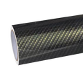 Gloss Emulational 9D Carbon Fiber Black Car Vinyl Wrap PET