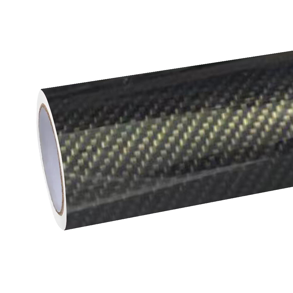 Gloss Emulational 9D Carbon Fiber Black Car Vinyl Wrap PET