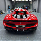 Gloss Ferrari Red Car Vinyl Wrap PET product image 5 - Veloro gloss vinyl wrap
