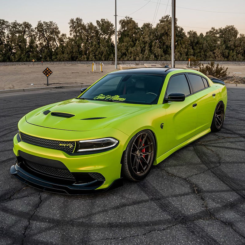 Gloss Fluorescent Neon Yellow Car Vinyl Wrap product image 2 - Veloro gloss vinyl wrap